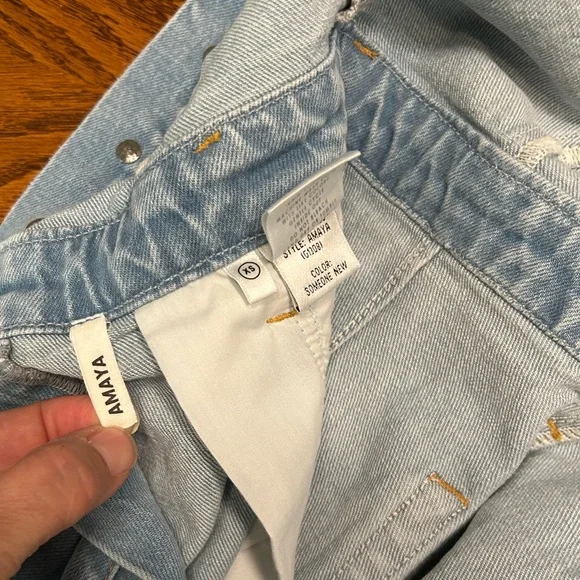 GRLFRND Amaya Belted Jumpsuit “Someone New” Light Wash Denim. Size XS - Picture 7 of 15